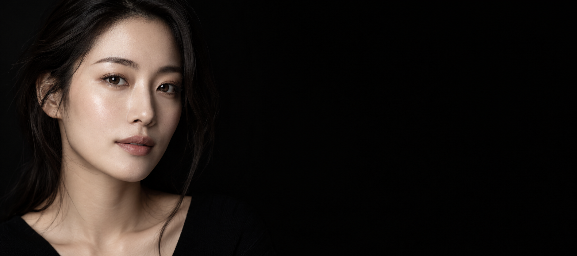 自然日常妆容的原创美妆形象
